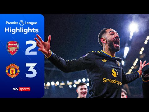 Man Utd SILENCE the Emirates! 🤯 | Arsenal 2-3 Man Utd | Premier League Highlights