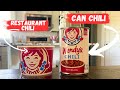 Wendy S Chili Taste Comparison Restaurant Chili VS Can Chili