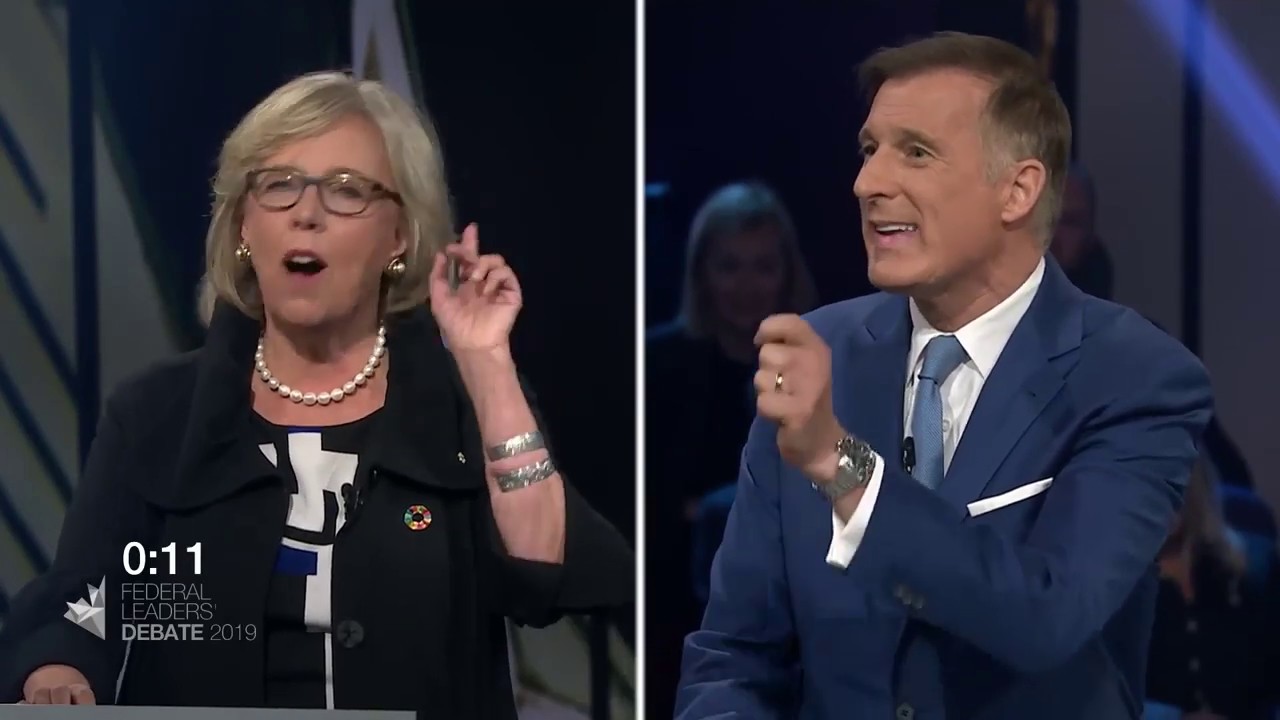 Maxime Bernier debates Elizabeth May about extremism Canada