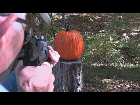 Pumpkin Carving with an Uzi