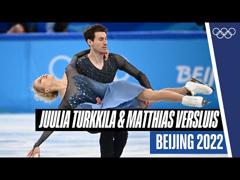 Juulia Turkkila and Matthias Versluis from Finland skate to Lewis Capaldi at #Beijing2022