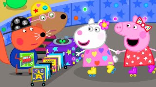 Peppa Pig Goes To The Roller Disco  Kids TV And St