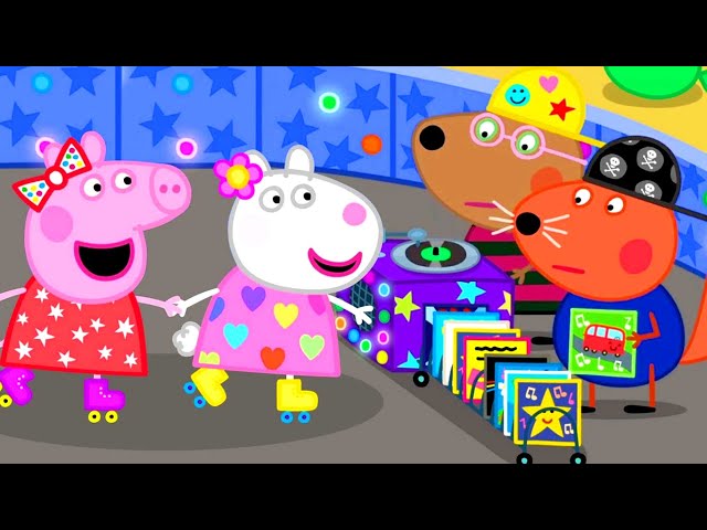 Peppa Pig Goes To The Roller Disco | Story for Kids | Kids Cartoons | Peppa Pig Videos SDDEFAULT Thumbnail