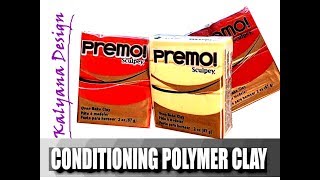 How to condition Premo polymer clay- tips (Francais soustitres)  168