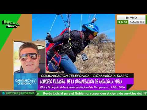 🎙️ MARCELO VILLAGRA - ANDALGALÁ CELEBRA 30 AÑOS DE VUELO LIBRE | CATAMARCA A DIARIO