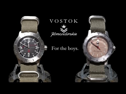 Vostok Komandirskie 350504 & 18023A | Tough, Military, Metal Watches