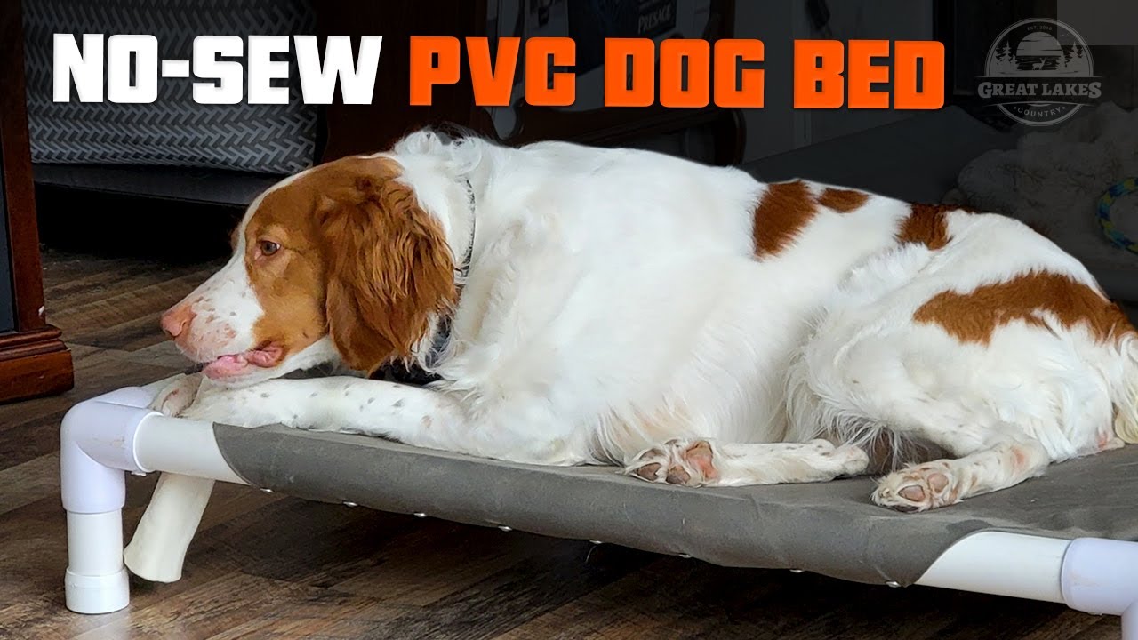 Easy DIY Elevated Dog Bed - Making a PVC Pet Bed with No Sewing