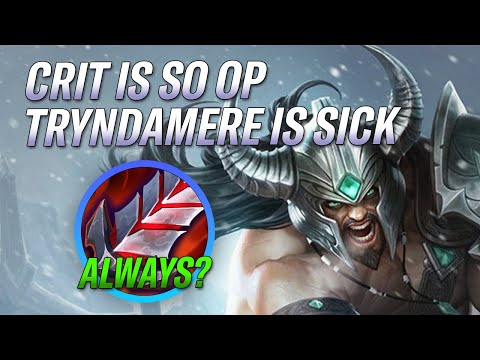 CRIT IS SO BROKEN! TRYNDAMERE IS INSANE! TRYNDAMERE WILD RIFT GAMEPLAY