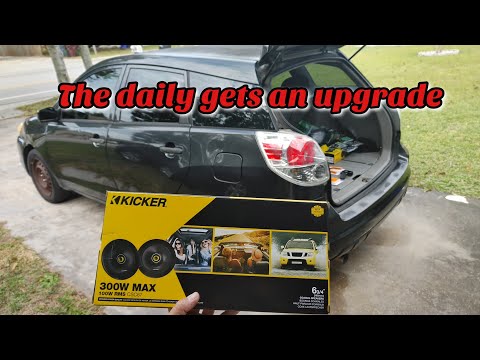 2005 Toyota matrix kicker CSC65 speaker install