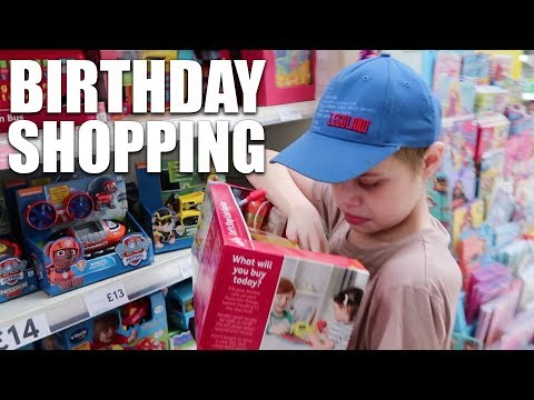 SHOPPING FOR BIRTHDAY GIFTS & CAKE | AUTISM FAMILY VLOG