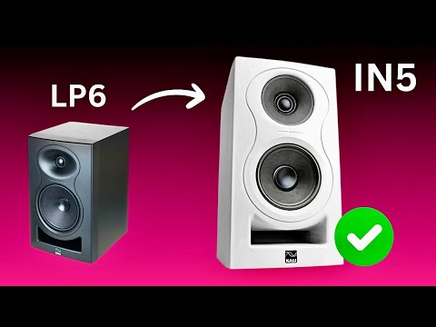 Kali Audio in-5 5" Powered 3-Way Studio Monitor - 160W Speaker System with Boundary Compensation EQ Settings - for Mixing, Recording, Audio Production - XLR, TRS, RCA Inputs - Single, Black video review thumbnail