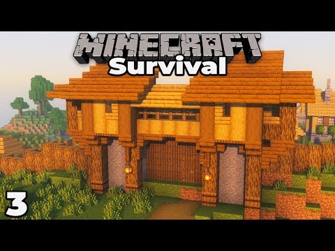 Building with fWhip S2 : Village Gate House #3 Minecraft 1.14 Survival Let's Play