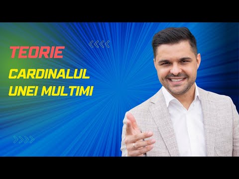 Teorie: Cardinalul unei mulțimi. Cum se află cardinalul unei mulțimi?
