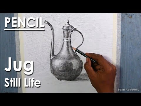 Realistic Still Life in Pencil An Old Jug