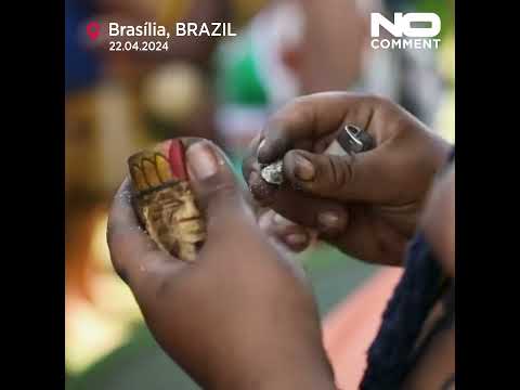 Thousands of Indigenous people gather in Brasilia calling for land demarcation