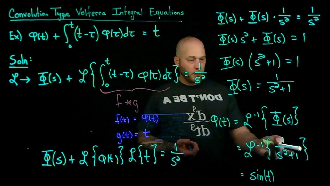 Volterra Integral Equation, with a Convolution Type Kernel