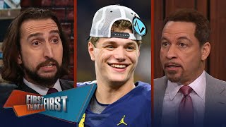 First Things First | Chris Broussard reacts to good idea for Broncos to draft J.J McCarthy