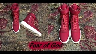 Blood Red Fear of God "Military Sneaker"