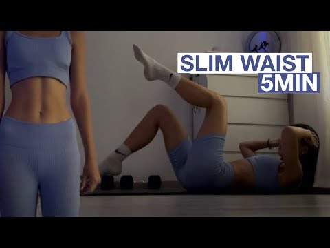 5 MIN SLIM WAIST WORKOUT | HOURGLASS FIGURE | no equipment