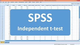Independent t-test - SPSS (Example 1)