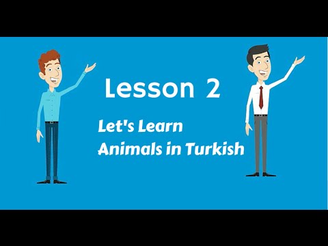 Turkish Lesson 2 - Let's Learn Animals in Turkish