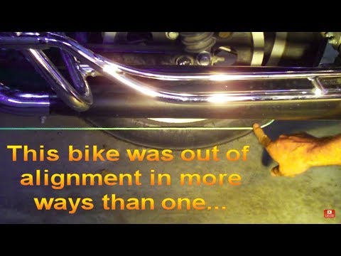 1980-2008 FL Rear Tire Alignment Explanation Harley Davidson