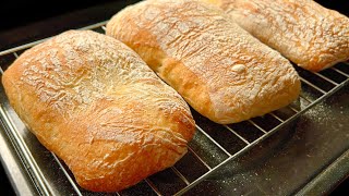 こねないパン！スクエアチャバタのレシピ
