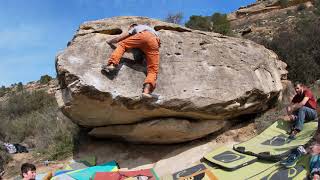 Video thumbnail de Mantel easy, 6c+. Alcañiz