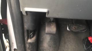 How to apply and release emergency brake on ford econoline Van