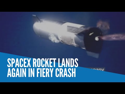 SpaceX rocket lands again in fiery crash