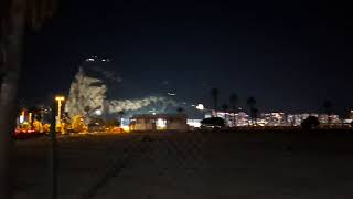 Nighttime View Of Gibraltar From La Línea de la Concepción Spain