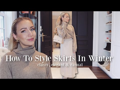 How To Wear Skirts In Winter *without freezing!* /...