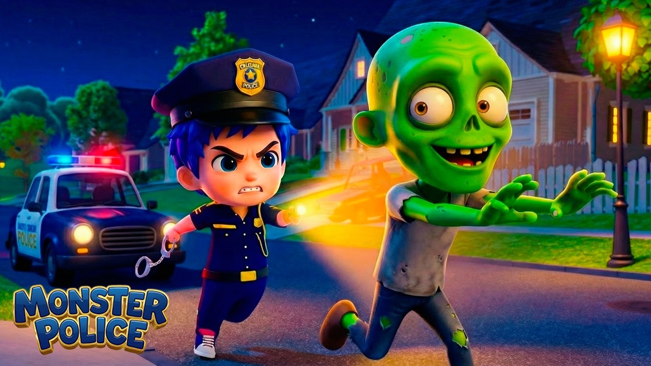 Monster Police 🧟🚨 | Kids Songs & Nursery Rhymes | Baby Blue