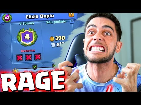 RAGE DESAFIO DO ELIXIR TRIPLO DO CARALHO  CLASH ROYALE