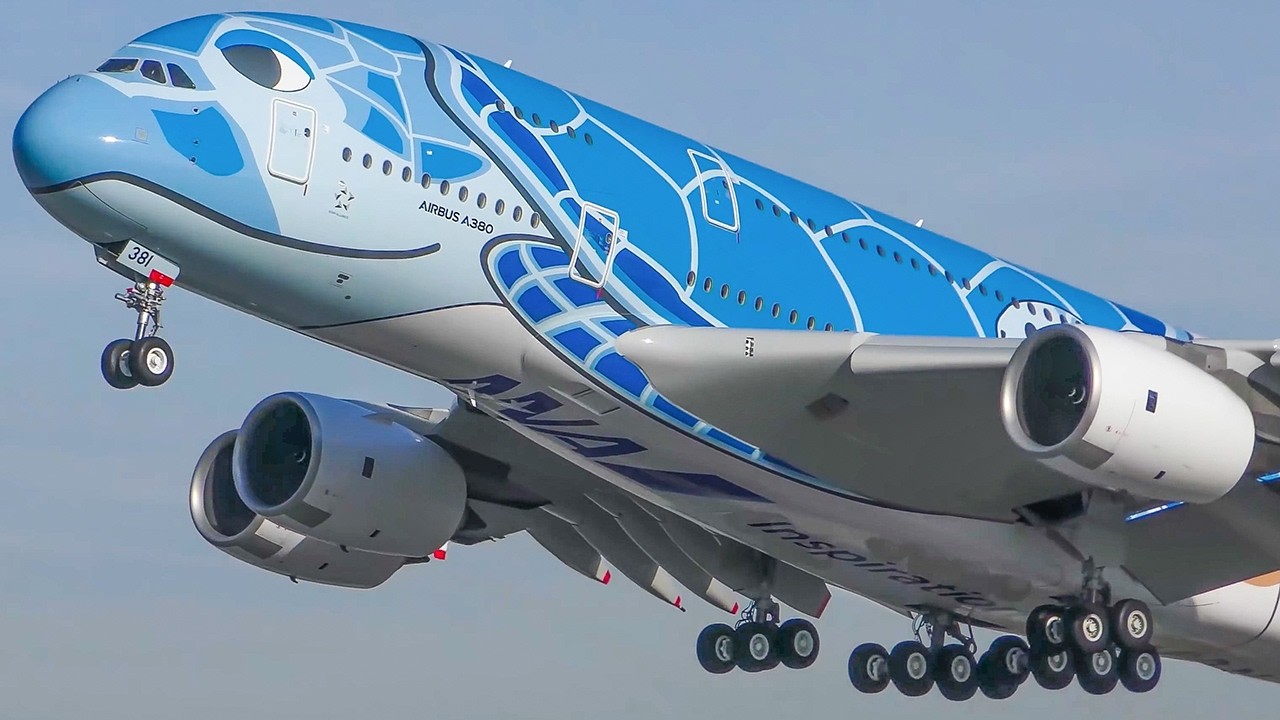 60 MINUTES PURE AVIATION - AIRBUS A380 Departure and Landing, Boeing 747, A330 ... (4K)