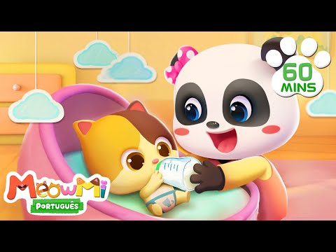 🐱 Show da Família Gato - Vamos Cuidar de Você, Bebê Mimi! | 1 Hora | Canções Infantis