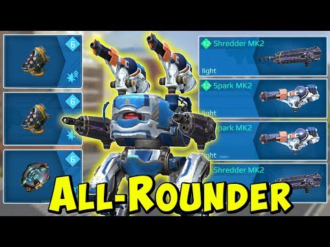 The All-Rounder: Blitz Shredder & Spark Mk2 Gameplay War Robots Live WR