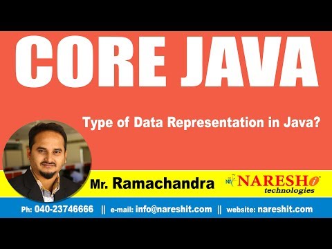 Core Java Tutorial Type Of Data Representation In Java Mr Ramchander