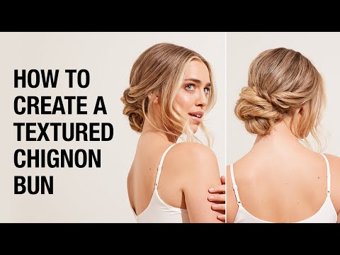 How to Create a Textured Chignon Bun | Formal Hair...