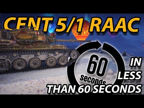 The CENTURION 5/1 RAAC  in LESS THEN 60 SECONDS - #Shorts Review