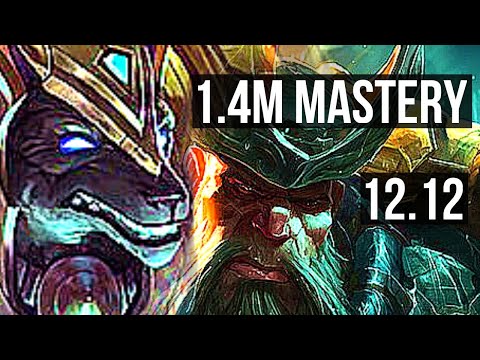 NASUS vs GANGPLANK (TOP) | 3/0/7, 1.4M mastery, 300+ games | EUW Diamond | 12.12