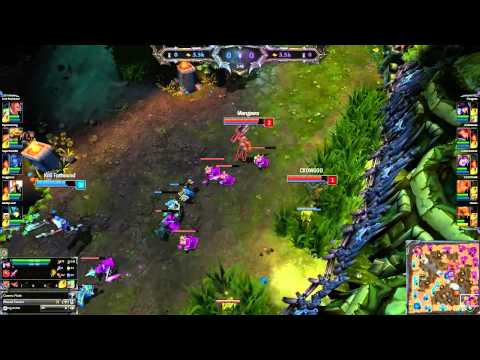 League Of Legends - First Blood Bot Lane - Lucian Nami vs Caitlyn Leona