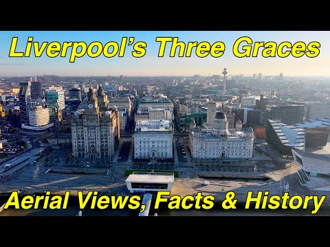 The Three Graces, Liverpool. Sharing Aerial Shots and History