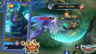 Nyoba Alpha Sea Gladiator || Gameplay Mobile Legends