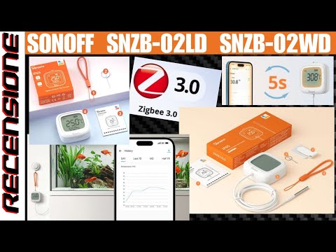 Nuovi Sensori IP65 RECENSIONE Sonoff SNZB-02LD SNZB-02WD