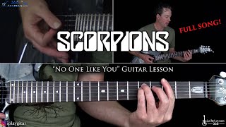 No One Like You Guitar Lesson - Scorpions