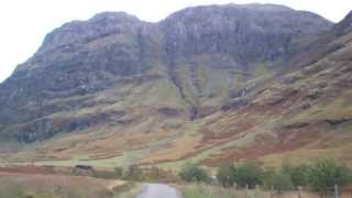 Narrow Road From Glencoe Village To Glencoe Scottish Highlands Scotland