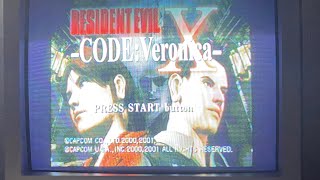 Resident Evil Code Veronica on a CRT TV