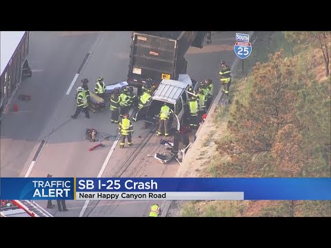 Interstate 25 Reopens Near Happy Canyon Road After Crash