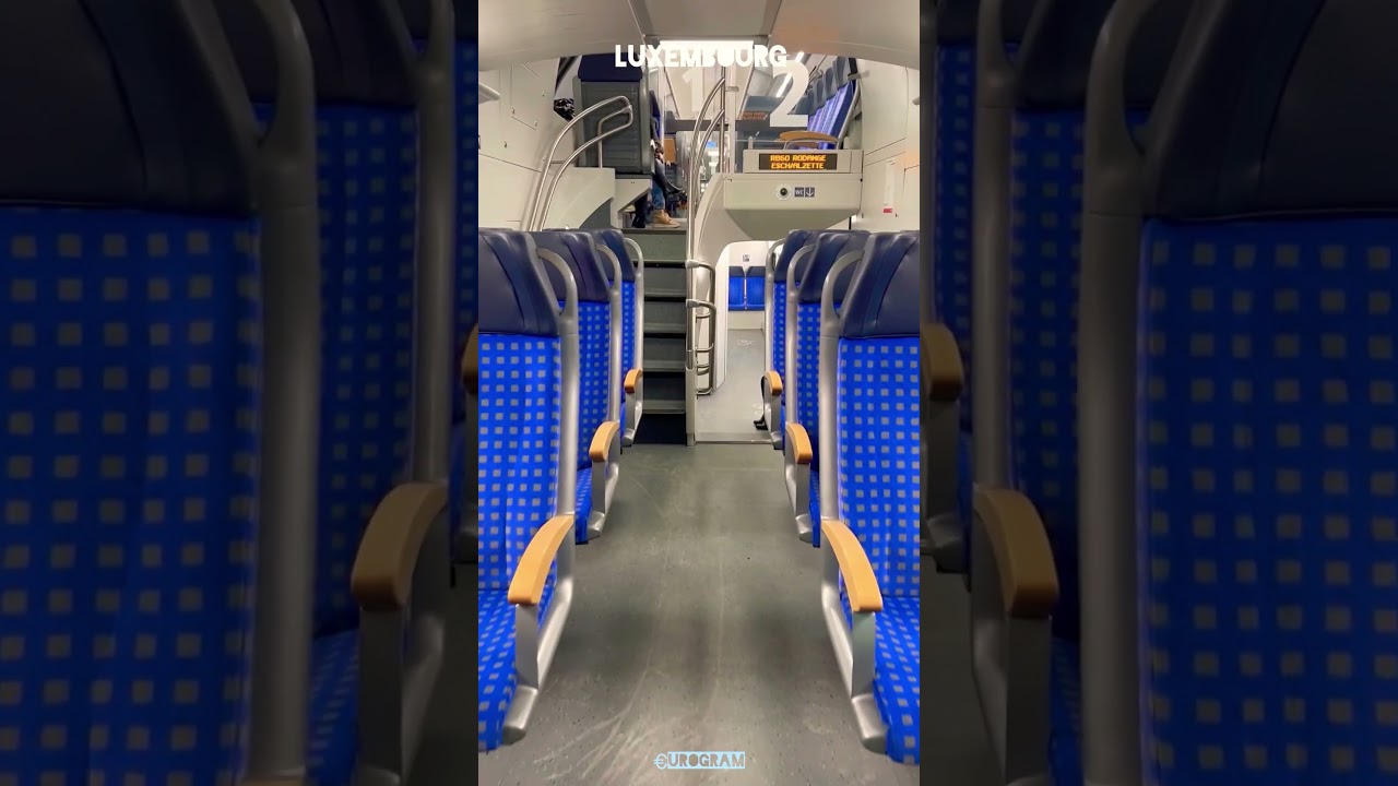 Train Travel | Free Transportation | Luxembourg #europe #shorts #luxembourg